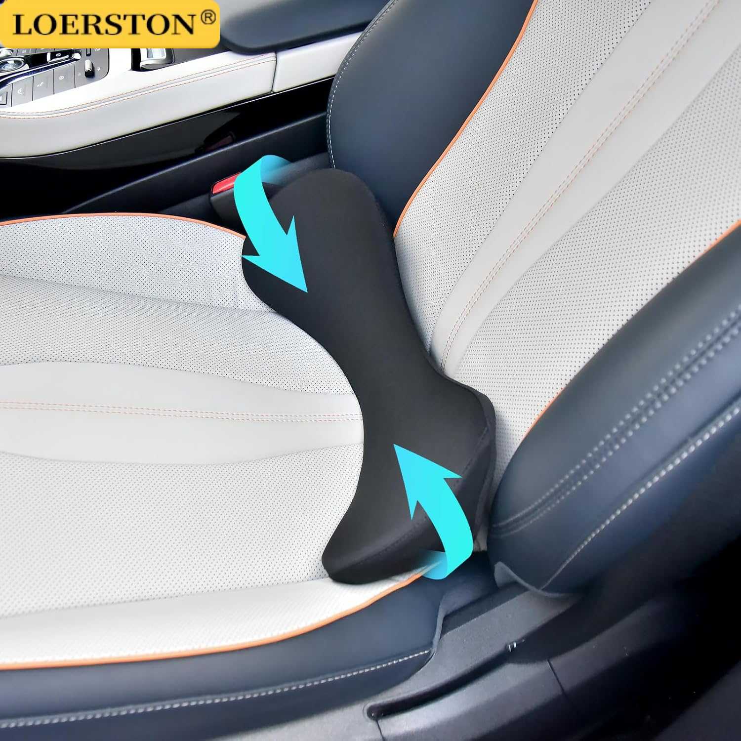 Memory Foam Car Neck Pillow Lumbar Support - Multi-purpose Back Cushion Lumbar Support Pillow