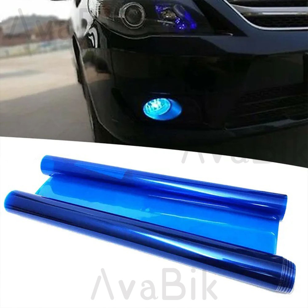 Anti Glare Car Rearview Mirror Film - 30CM Car Headlight Blue Tint Film