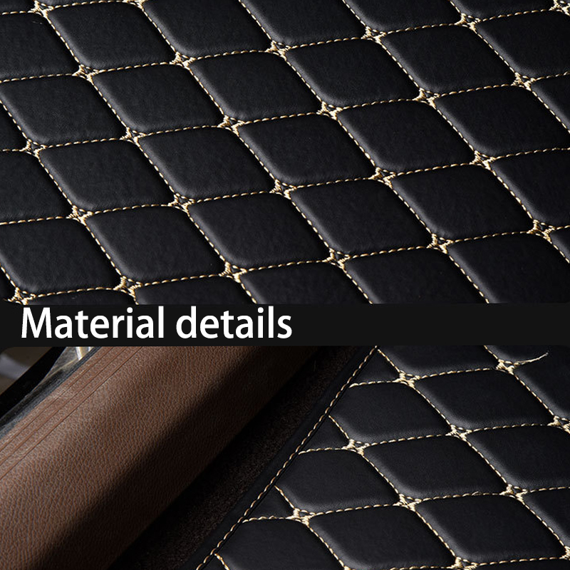 5Pcs Universal PU Leather Car  - Car Floor Mats Universal Waterproof Leather 评论和价格