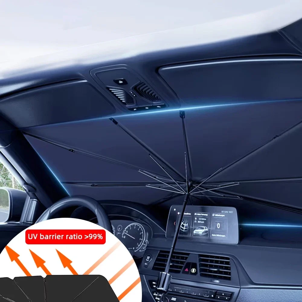 Multi Purpose Convenient Folda - Car Sunshade Windshield Umbrella Foldable 评论和价格
