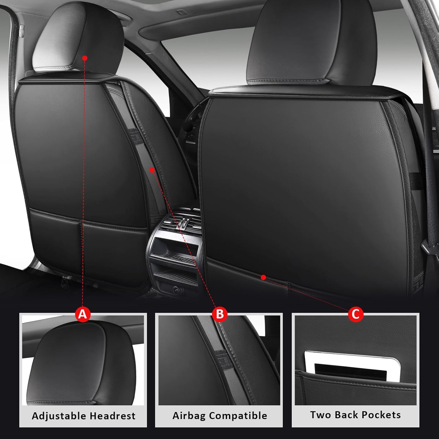 Universal Car Seat Protection, - Leather Car Seat Covers Full Set Universal 评论和价格