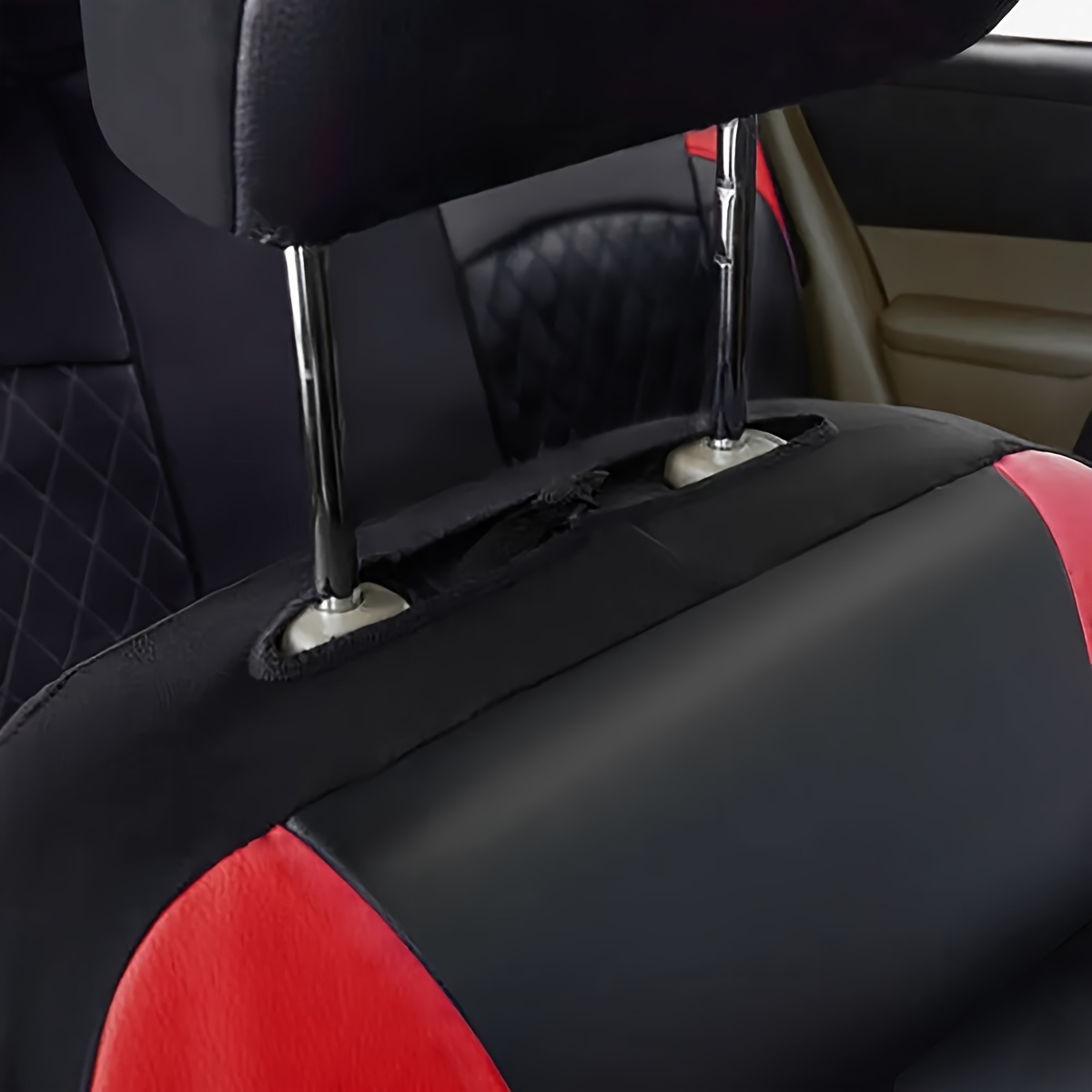 New Car Seat Covers Quilted Di - Leather Car Seat Covers Full Set Universal 评论和价格
