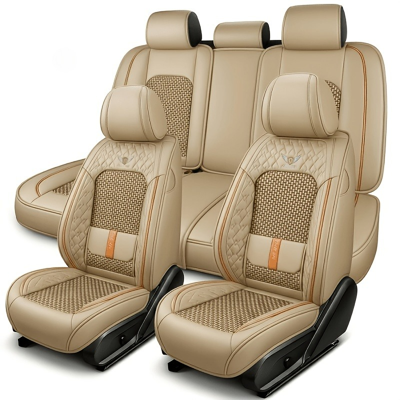 For peugeot 206 w205 honda jad - Leather Car Seat Covers Full Set Universal 评论和价格
