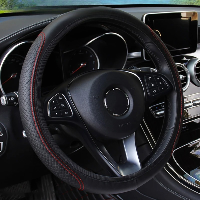Car Steering Wheel Cover Anti  - Car Steering Wheel Cover Anti Slip Breathable 评论和价格