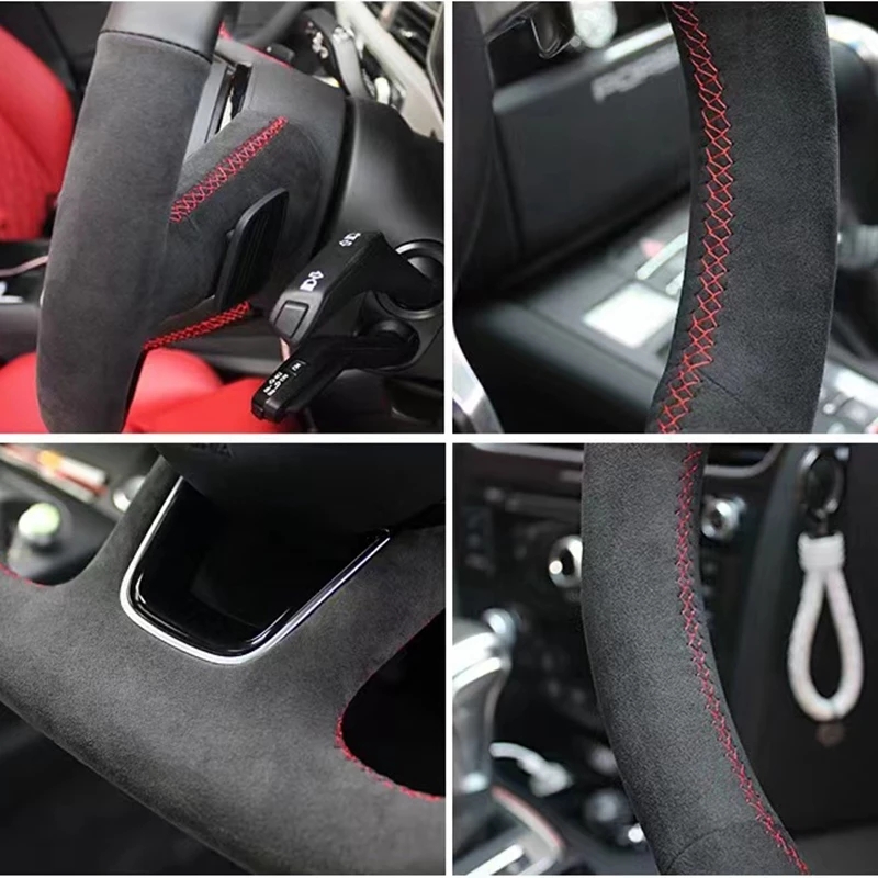 Customized Car Steering Wheel  - Car Steering Wheel Cover Anti Slip Breathable 评论和价格