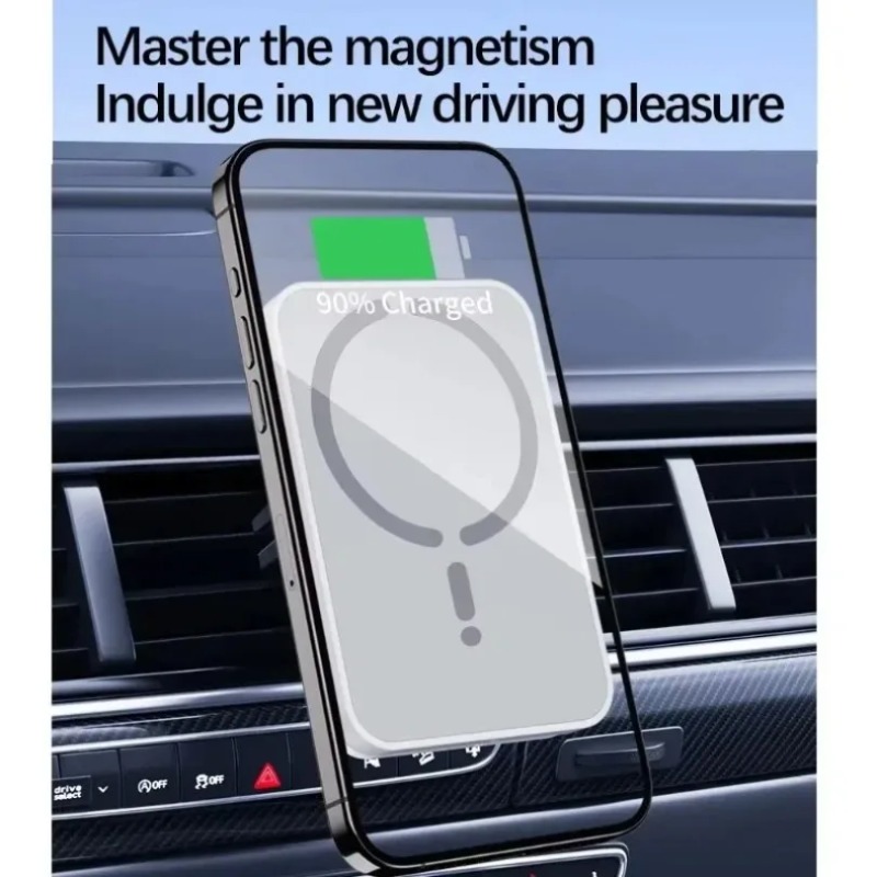 30W Magnetic Car Wireless Char - Magnetic Phone Holder For Car Vent 评论和价格