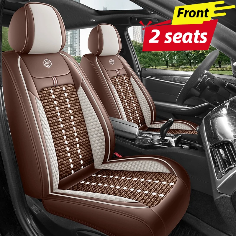 Car Seat Covers Front 2 Seats, - Leather Car Seat Covers Full Set Universal 评论和价格