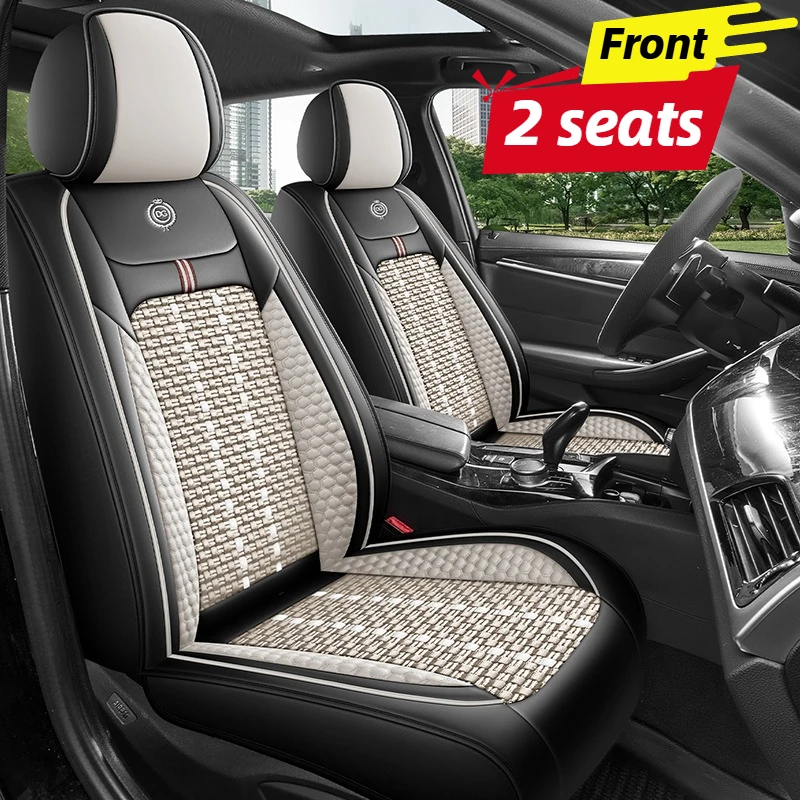 Car Seat Covers Front 2 Seats, - Leather Car Seat Covers Full Set Universal 评论和价格