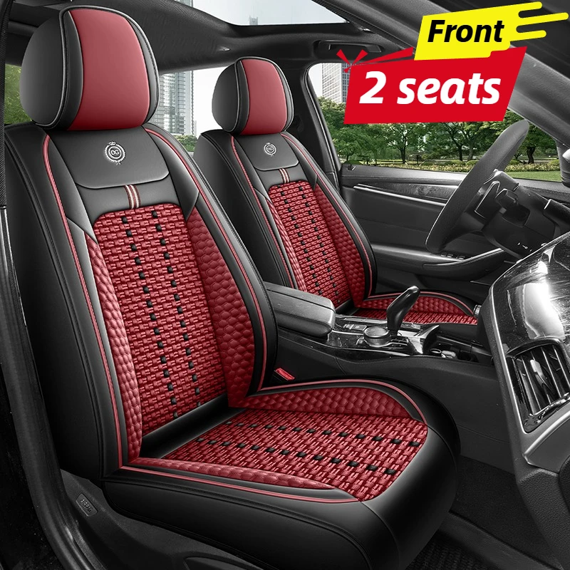 Car Seat Covers Front 2 Seats, - Leather Car Seat Covers Full Set Universal 评论和价格