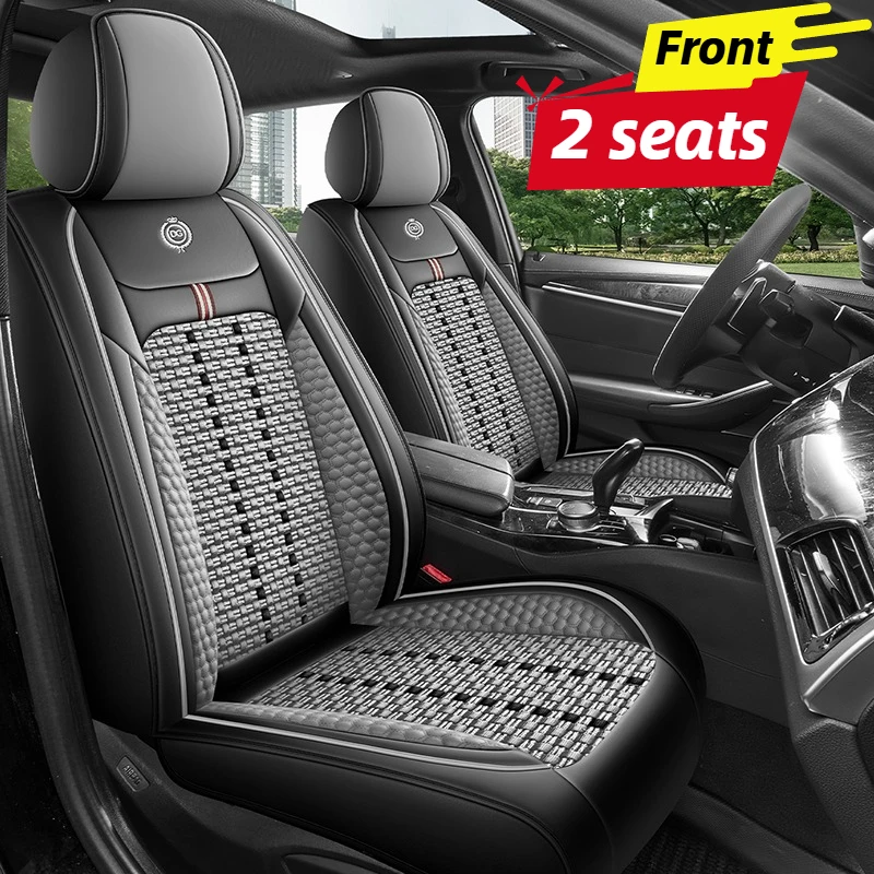 Car Seat Covers Front 2 Seats, - Leather Car Seat Covers Full Set Universal 评论和价格