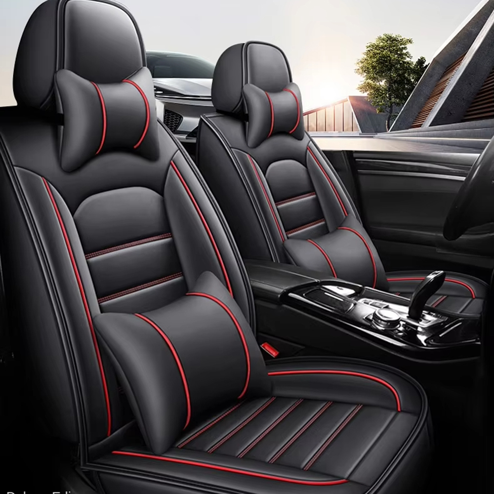 Low Price Elasticity 3D 360 Fu - Leather Car Seat Covers Full Set Universal 评论和价格