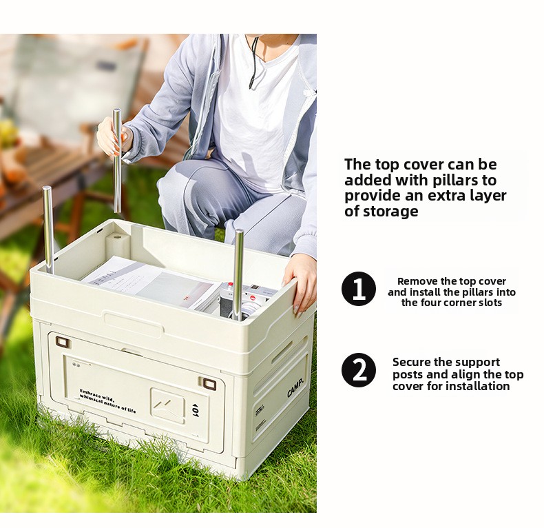 Camping Folding Storage Box Wo - Car Trunk Organizer Foldable Storage Box 评论和价格