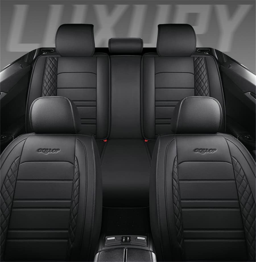 Auto Seat Cushion Cover,PU Lea - Leather Car Seat Covers Full Set Universal 评论和价格