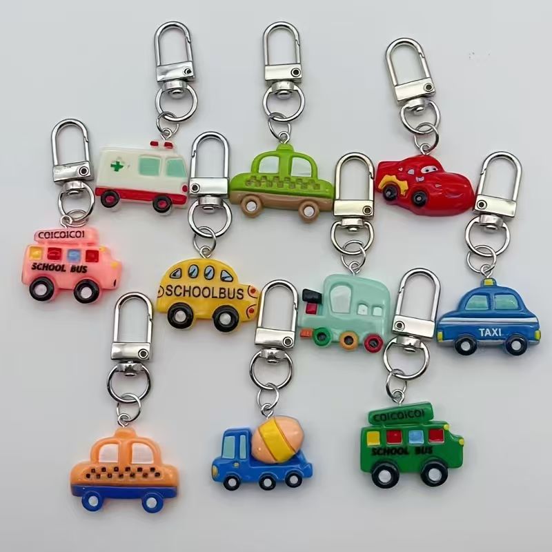 10pcs resin cartoon car keycha - Car Accessories 评论和价格