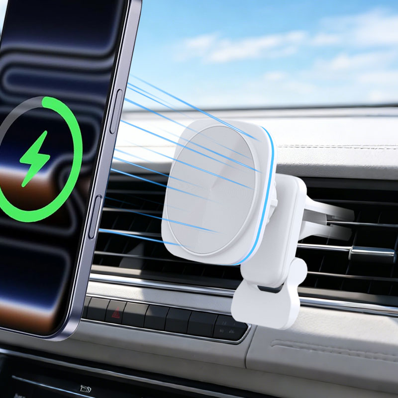 15W Magnetic Car Wireless Char - Magnetic Phone Holder For Car Vent 评论和价格