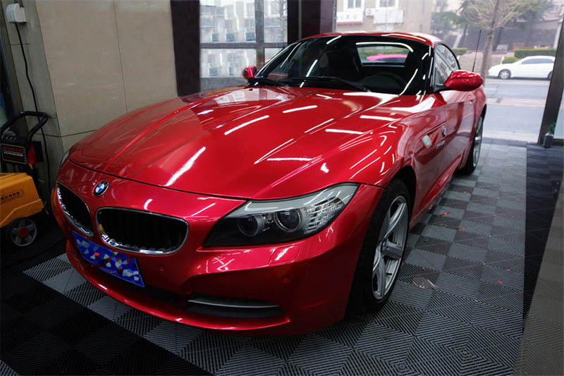 Red Forged Carbon Matte Glossy - Anti Glare Car Rearview Mirror Film 评论和价格