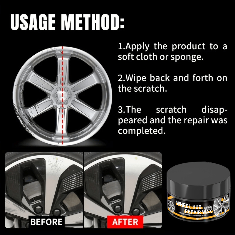 1 Piece 100g Universal Wheel H - Car Scratch Repair Polishing Wax Paste 评论和价格