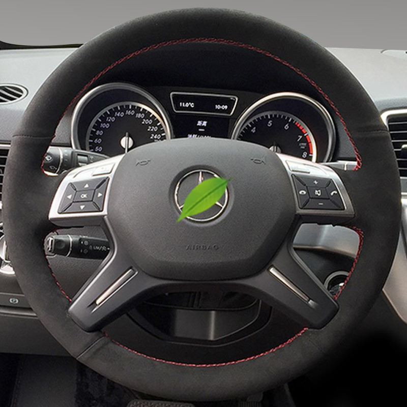 For Mercedes Benz C GL M Class - Car Steering Wheel Cover Anti Slip Breathable 评论和价格
