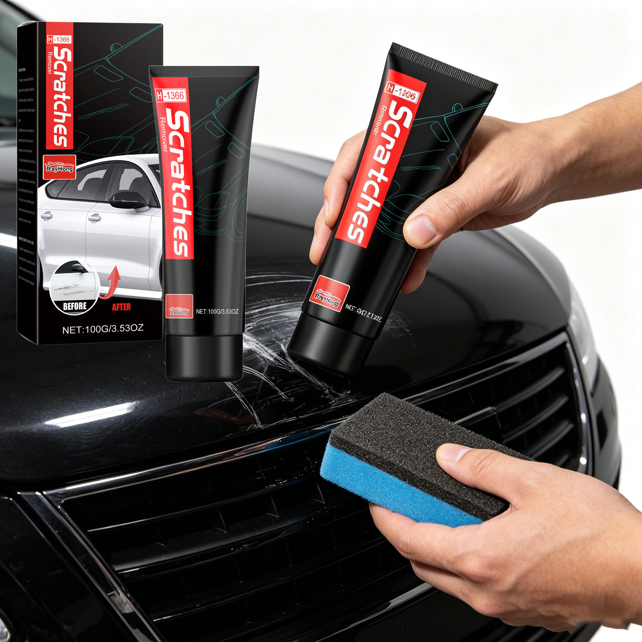Car Scratch Removal Paste Eras - Car Scratch Repair Polishing Wax Paste 评论和价格